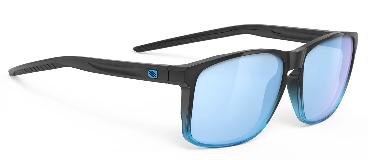 Rudy Project Overlap Sonnenbrille - Black Fade Crystal Azur Gloss / Multilaser Ice 3 Rudy Project Overlap Sonnenbrille - Black Fade Crystal Azur Gloss / Multilaser Ice