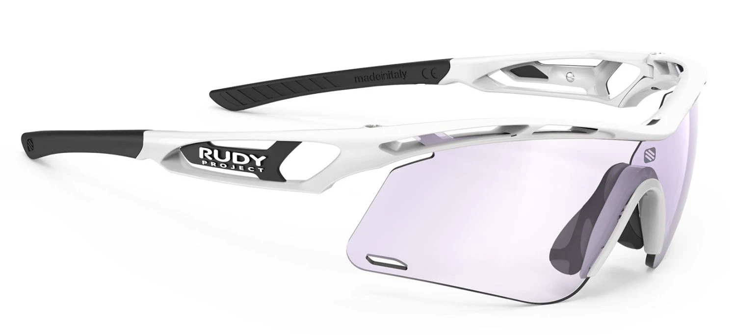 Rudy Project Tralyx+ Slim Sportbrille - White Gloss/ImpactX Photochromic 3 Rudy Project Tralyx+ Slim Sportbrille - White Gloss/ImpactX Photochromic