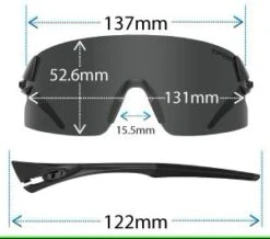 TIFOSI RAIL XC Sportbrille-Blackout 15 TIFOSI RAIL XC Sportbrille-Blackout -Sportausrüstung Tifosi RailXC Fit Abmessungen