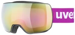 Uvex Compact FM Skibrille - Black Mat/mirror Pink