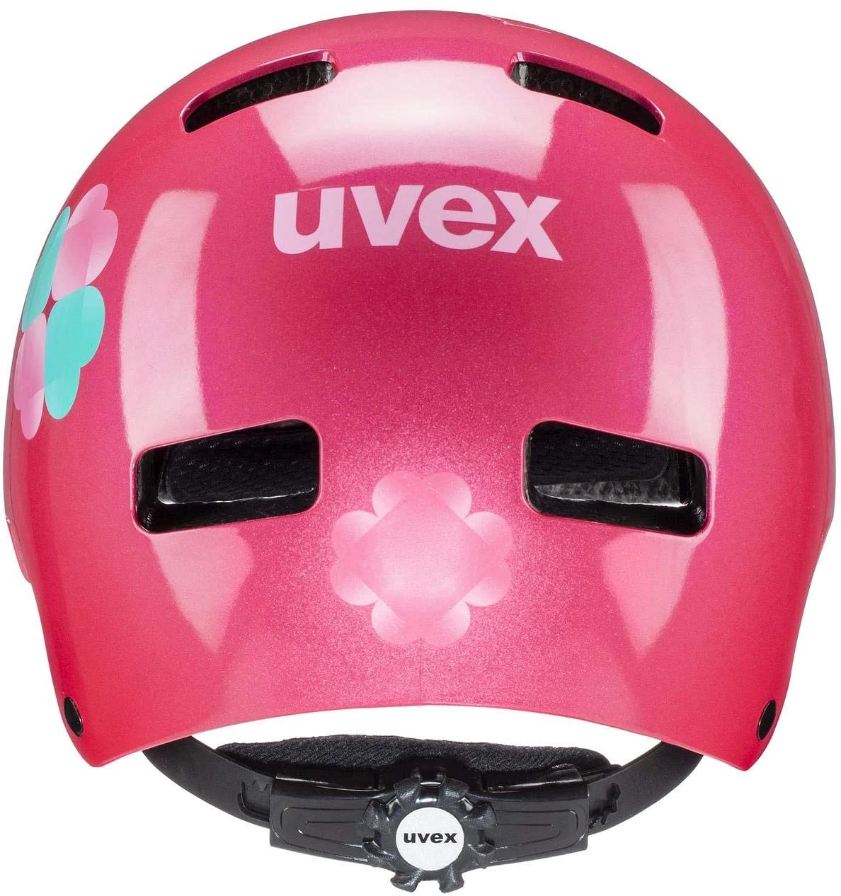 Skaterhelm Uvex Kid 3 - Pink Flower 5 Skaterhelm Uvex Kid 3 - Pink Flower – Bild 3