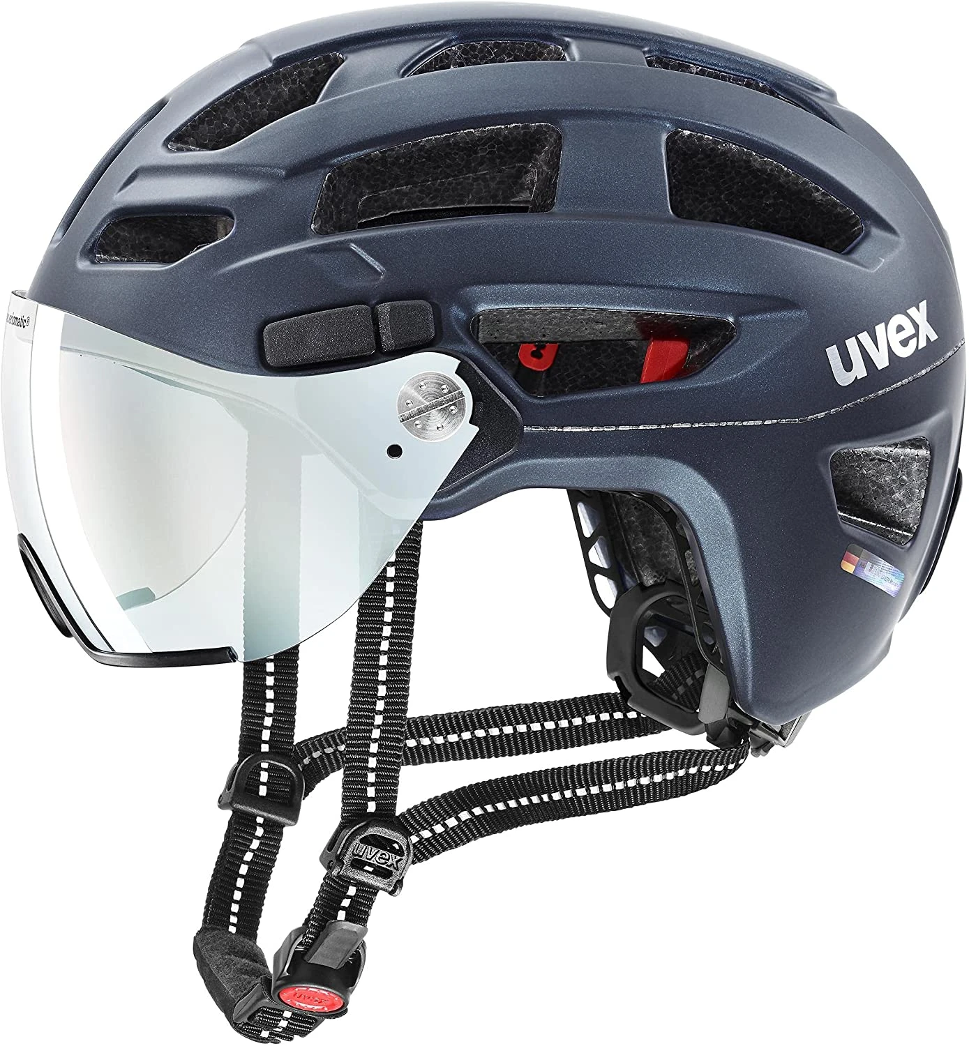 Uvex Finale Visor Vario Visier Fahrradhelm - Deep Space Mat 3 Uvex Finale Visor Vario Visier Fahrradhelm - Deep Space Mat