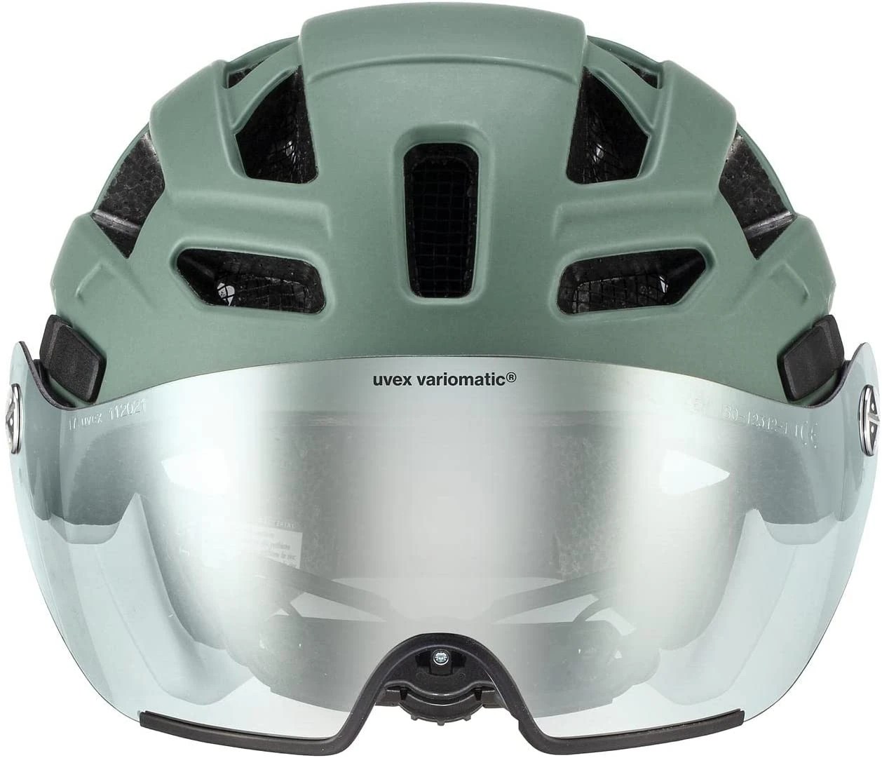 Uvex Finale Visor Vario Visier Fahrradhelm - Moss Green-cloud Matt 4 Uvex Finale Visor Vario Visier Fahrradhelm - Moss Green-cloud Matt – Bild 2