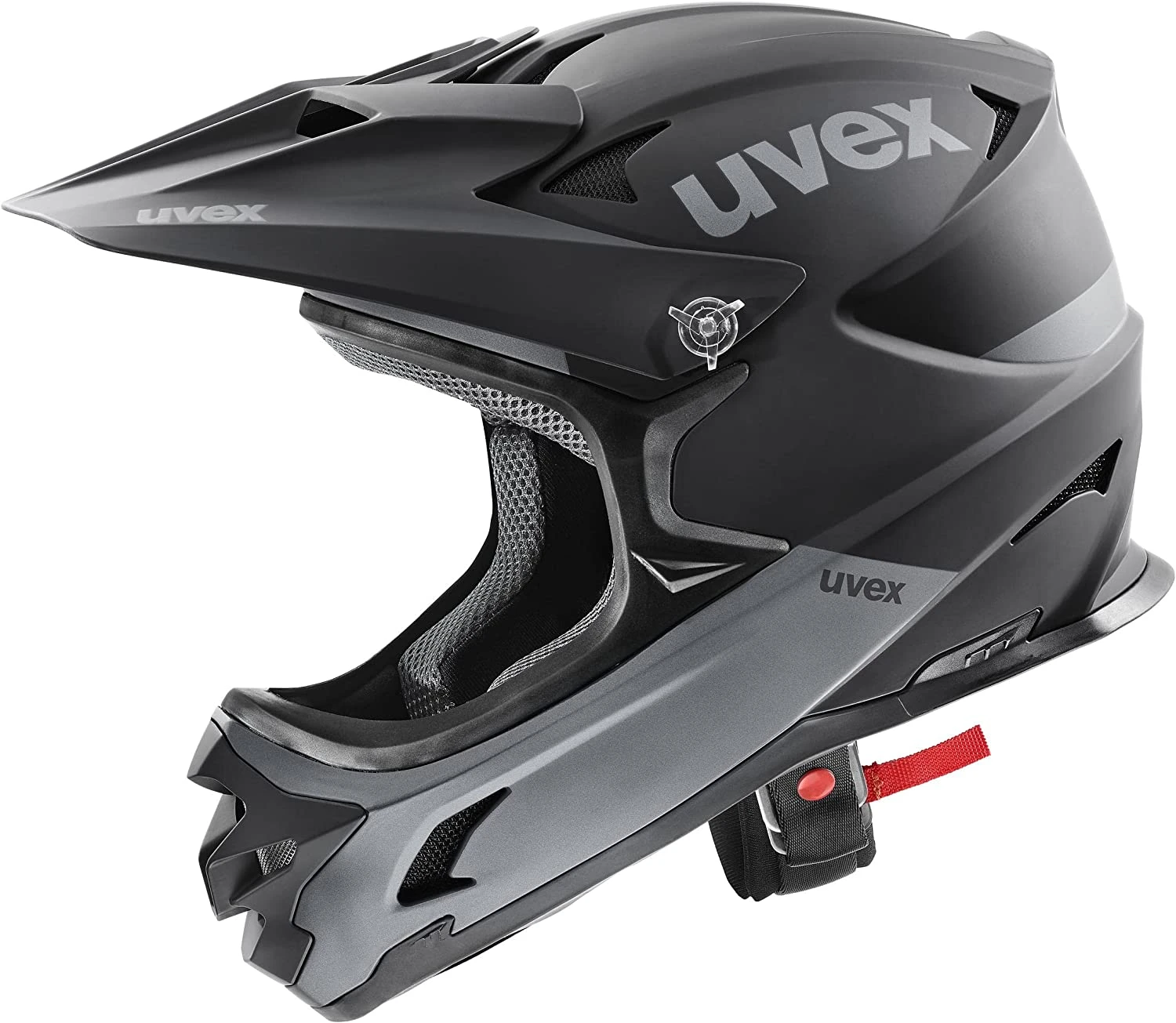 Uvex HLMT 10 Bike Full Face Helm - Black Grey Matt 3 Uvex HLMT 10 Bike Full Face Helm - Black Grey Matt