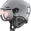 Uvex Instinct Visor Pro V Visier-Skihelm - Rhino -Sportausrüstung uvex instinct visor pro V selbsttoenend visier skihelm rhino 1
