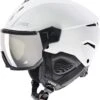 Uvex Instinct Visor Visier-Skihelm - White Black Mat 1 Uvex Instinct Visor Visier-Skihelm - White Black Mat -Sportausrüstung uvex instinct visor skihelm mit visier white black mat 1