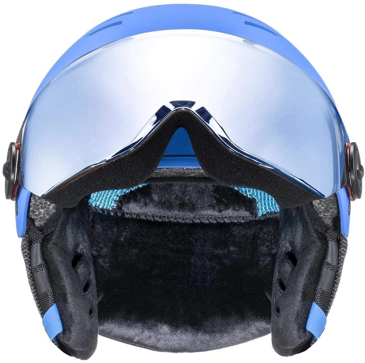 Uvex Rocket Jr. Visor Visier Kinder-Skihelm - Blue Mat 5 Uvex Rocket Jr. Visor Visier Kinder-Skihelm - Blue Mat – Bild 3