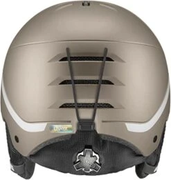 Uvex Wanted Skihelm - Soft Gold-silver Stripes Mat -Sportausrüstung uvex wanted skihelm snowboardhelm soft gold silver stripes mat 3